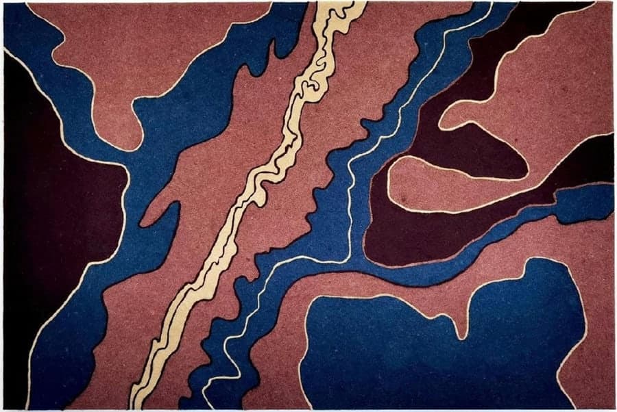 Войлочное панно “С высоты птичего полета”