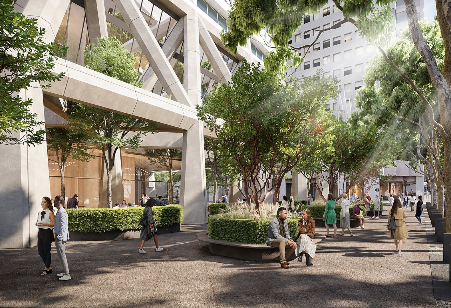 Проект реконструкции Transamerica Pyramid Center – второго по высоте здания в Сан-Франциско, построенного в 1972 году по проекту американского архитектора Уильяма Перейры, – создаёт новую оживленную локацию с сохранением наследия места. — Фото 7 Проект реконструкции Transamerica Pyramid Center – второго по высоте здания в Сан-Франциско, построенного в 1972 году по проекту американского архитектора Уильяма Перейры, – создаёт новую оживленную локацию с сохранением наследия места. — Фото 7