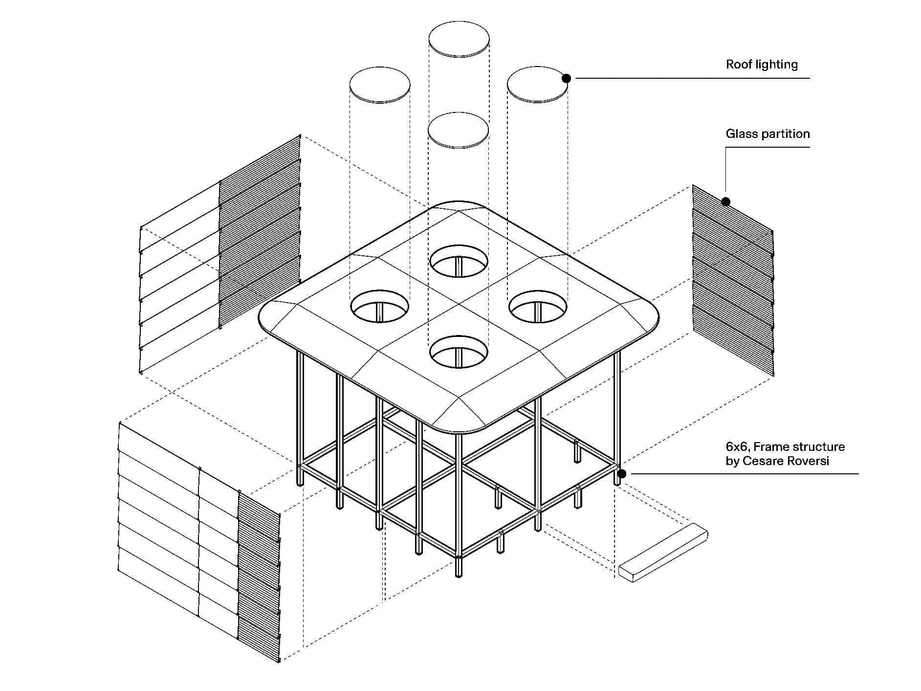 6x6
SEI
Sauna / toilet partition — 6