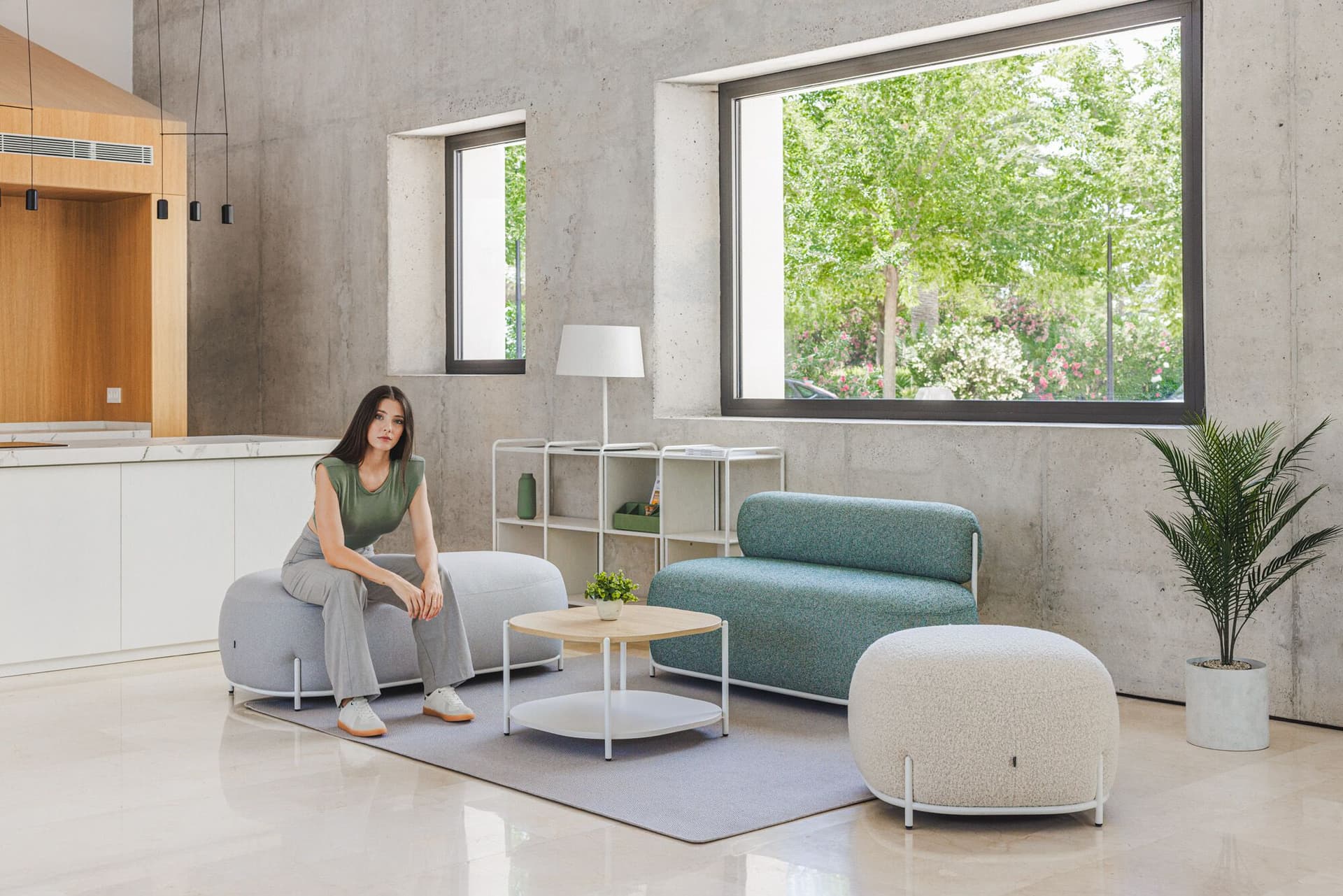 ACTIU
GLOBB
Square fabric pouf — 4