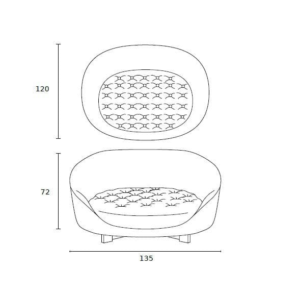 ALBEDO
HILL
Fabric small sofa — 16