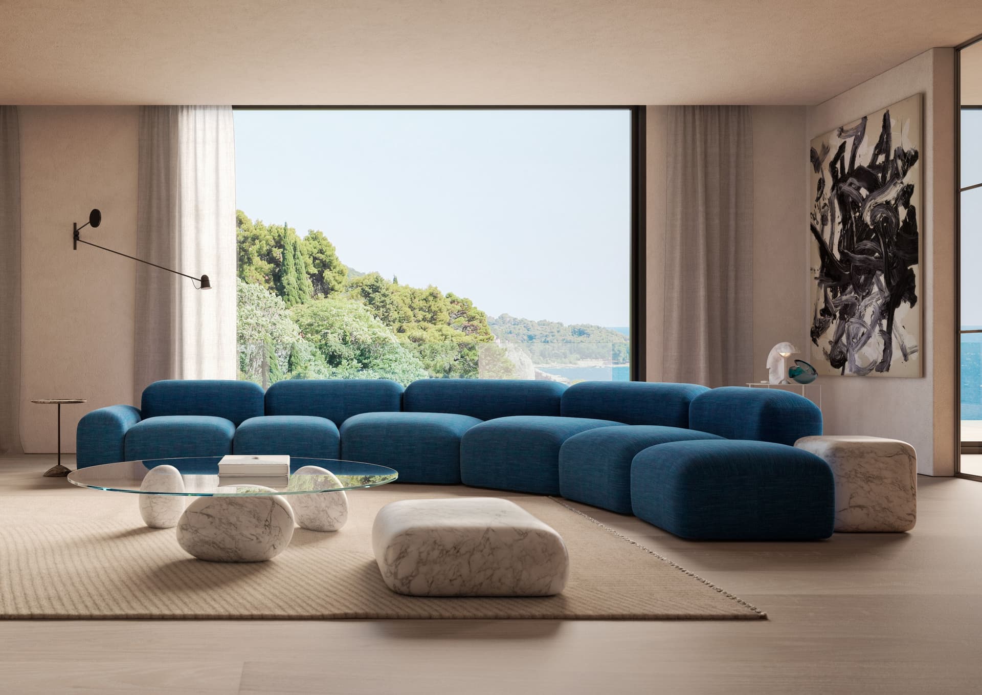 AMURA
LAPIS
Curved modular sofa — 7