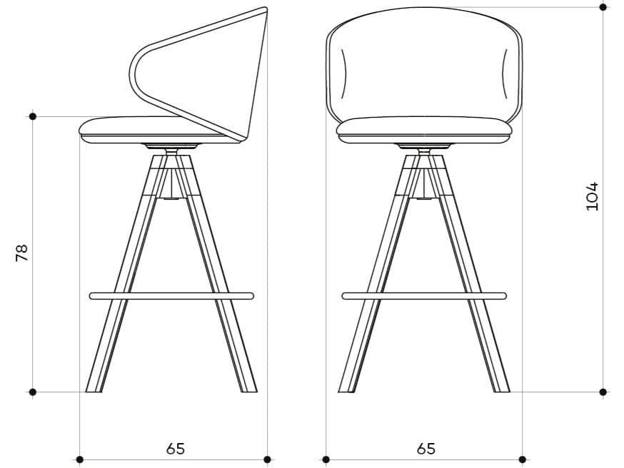 Arrmet
BELLE ST-SW
Fabric stool — 5