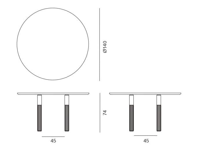 BBB
COSIMO
Round wooden table — 3