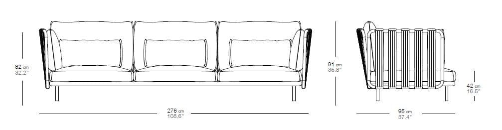 Bivaq
TEJA
3 seater garden sofa — 5