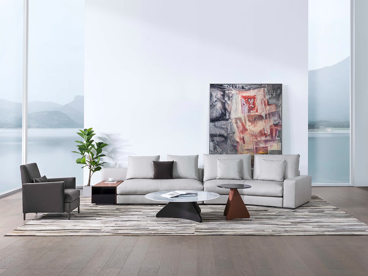 CAMERICH
EPIC
Curved fabric sofa — 5