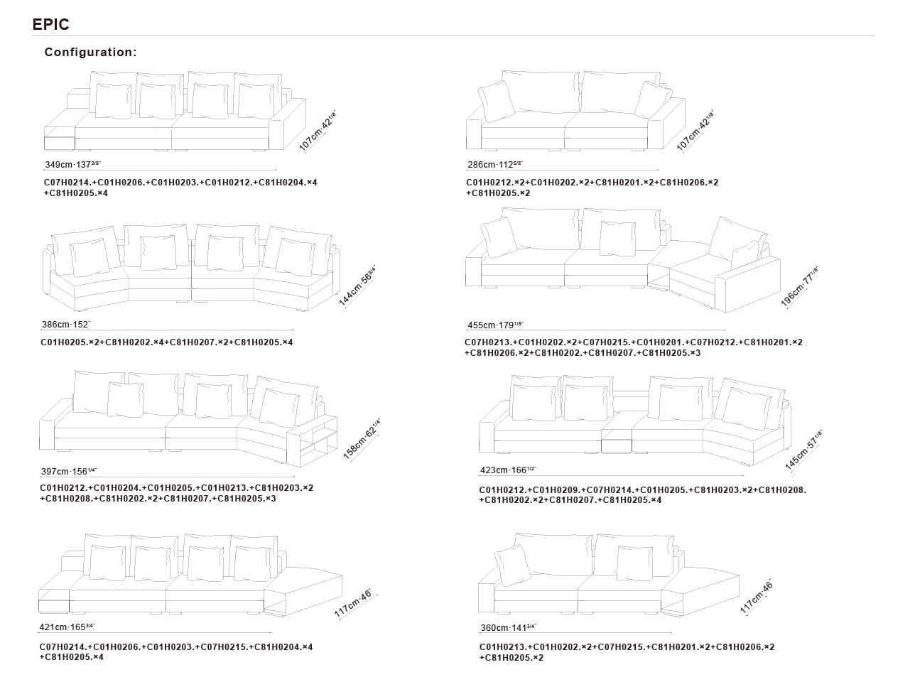 CAMERICH
EPIC
Curved fabric sofa — 8