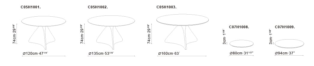 CAMERICH
SPIN
Round marble table