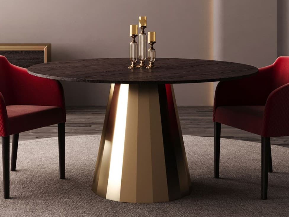 CASA +39
SWING
Round walnut table — 1