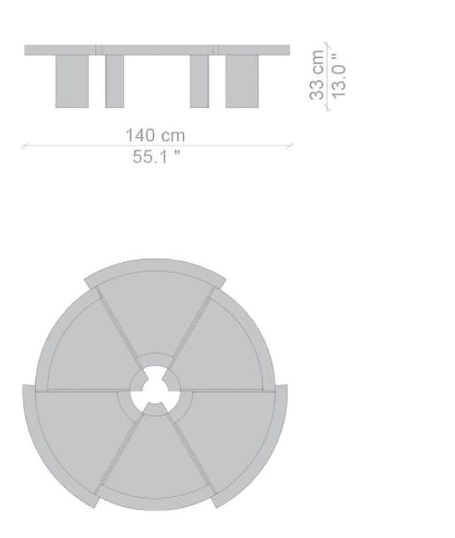 Cassina
RIO
Round coffee table — 8