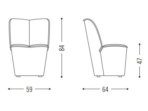 NENOU - Кресло из ткани — 10