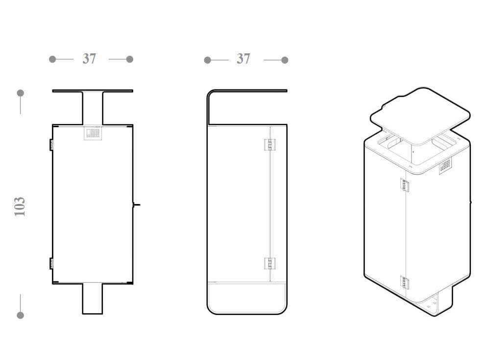 DIMCAR
IO
Wooden litter bin — 4