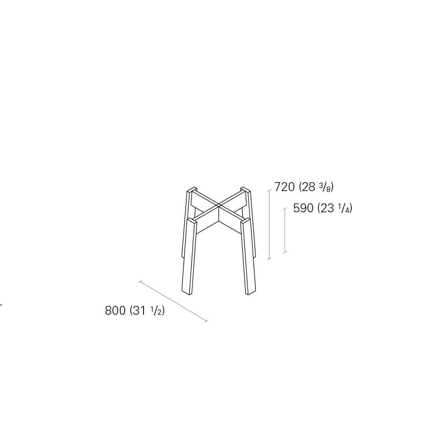 E15
BASIS
Wooden table / trestle — 4