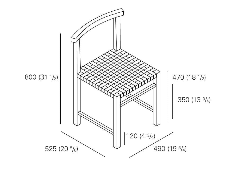 E15
KARNAK
Wooden chair — 27