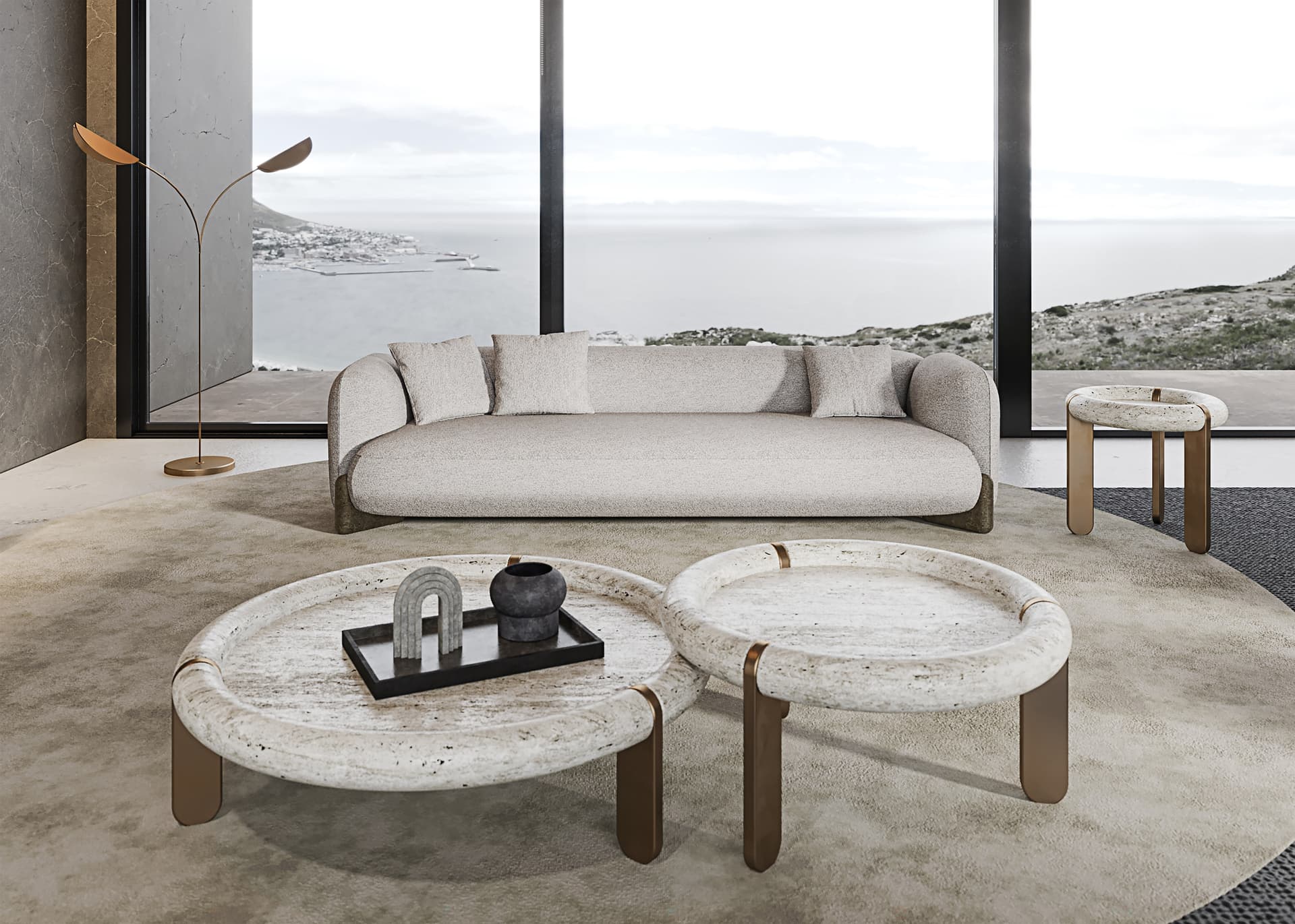 ENNE
RIO
3 seater fabric sofa — 3
