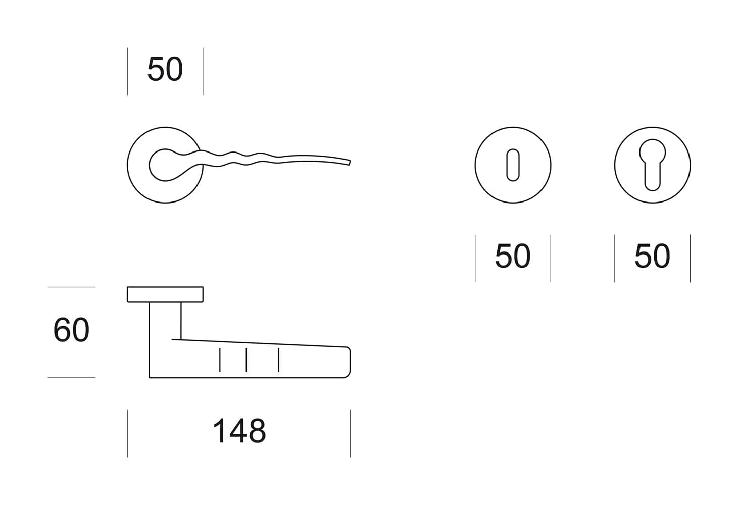 Ento
FLOW
Door handle on rose — 5