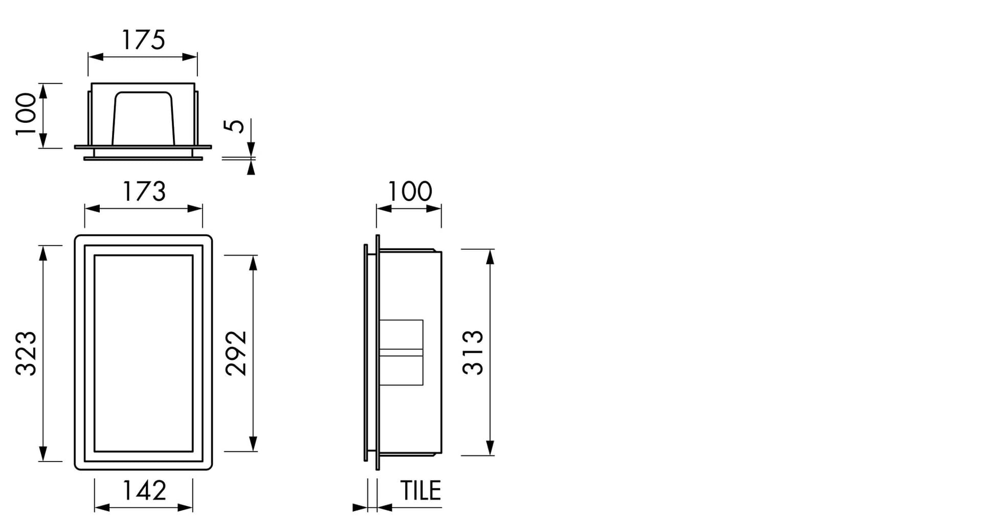 ESS Easy Drain
F-BOX
Wall niche — 8