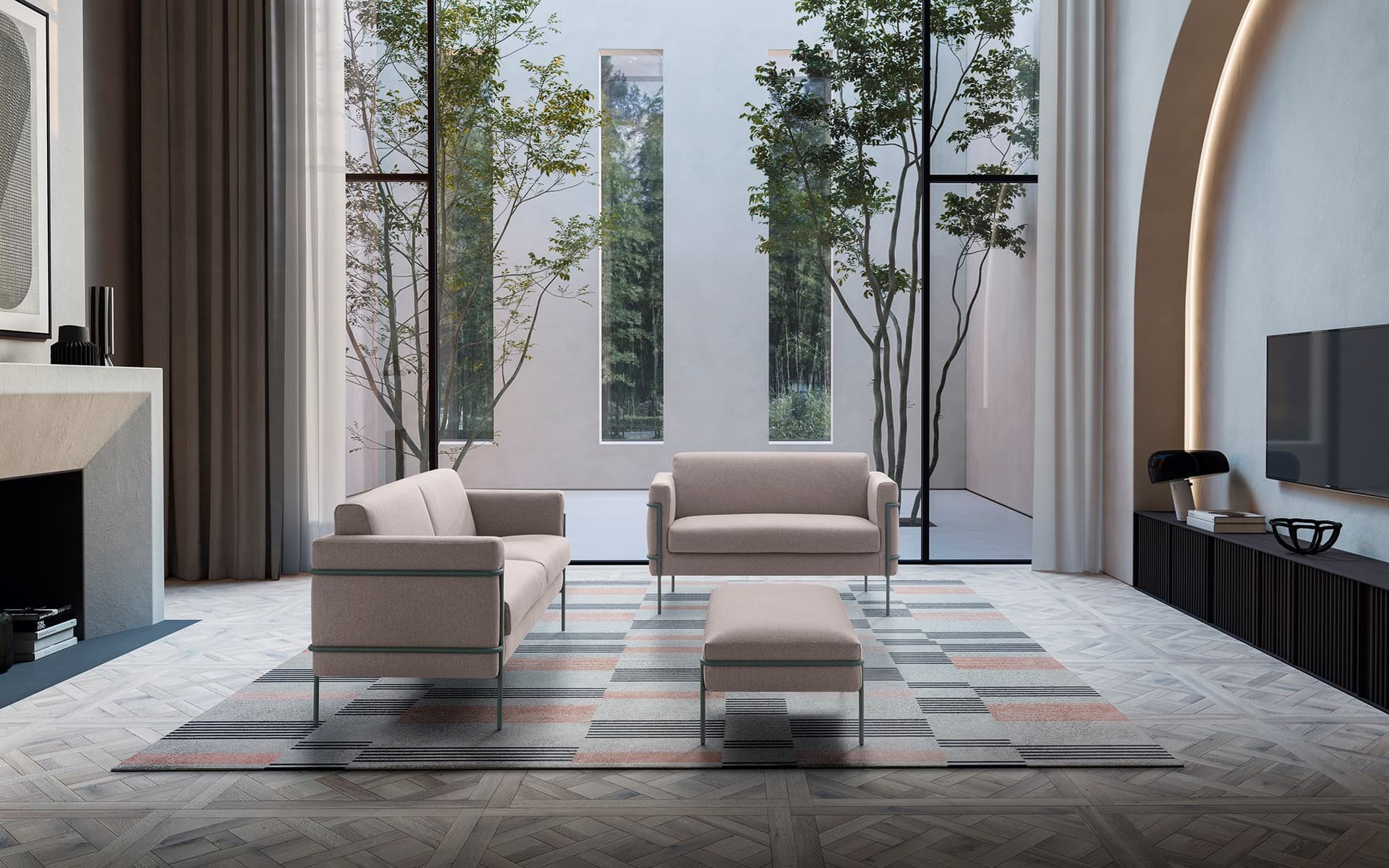 Felis
ICON
2 seater fabric sofa — 3