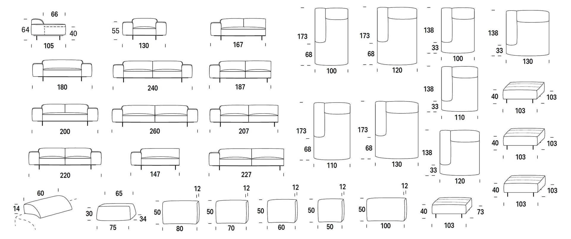 Felis
LIMITLESS
Fabric sofa — 19