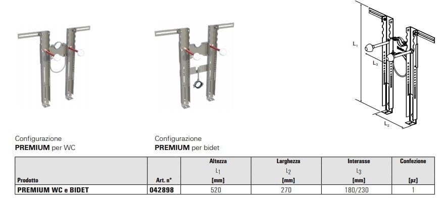 fischer PREMIUM - Каркас для унитаза и биде — 4