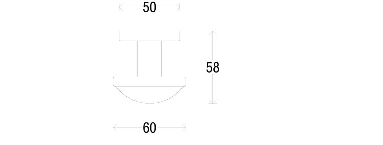 Forme
ROUND
Aluminium door knob — 2