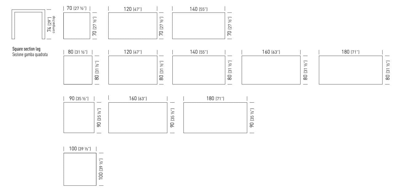 GABER
PAREO
Laminate table — 4