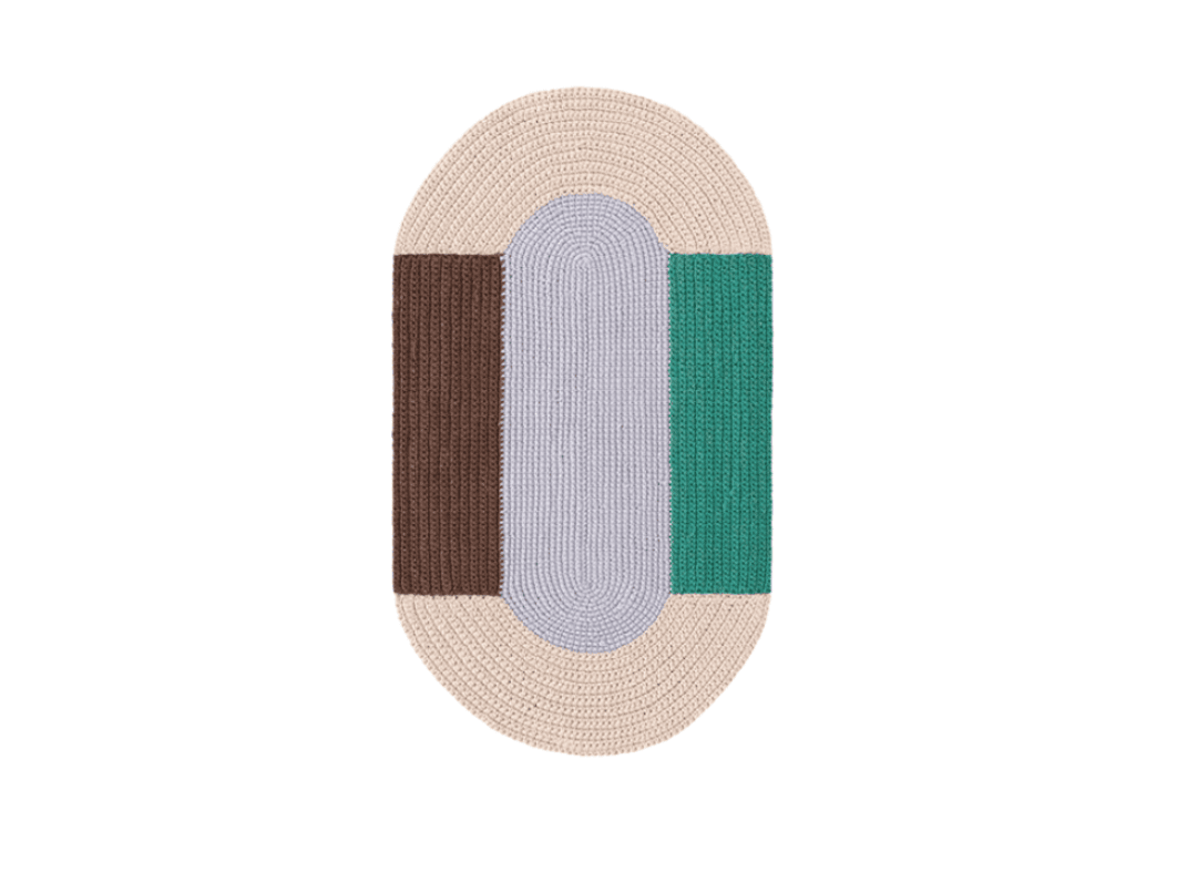 GAN
MONO BLUE
Oval wool rug — 1