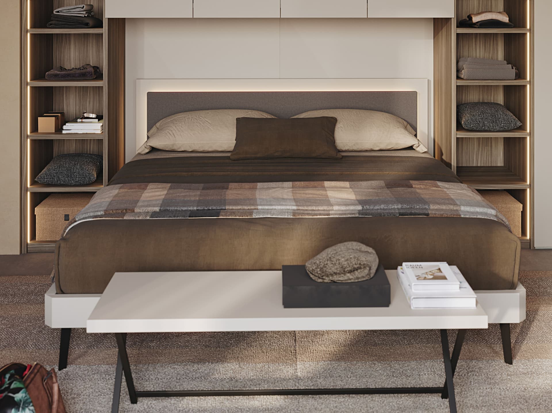 Giessegi
LEDD
Wooden double bed — 1