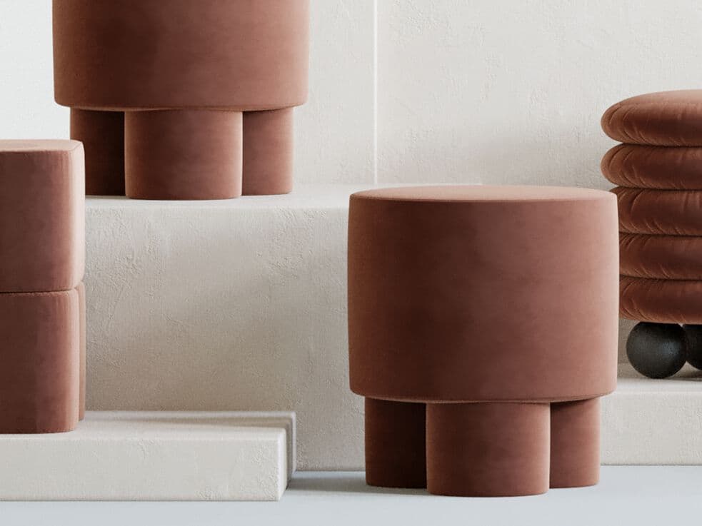 Hermhaus
BOO
Round fabric pouf — 12