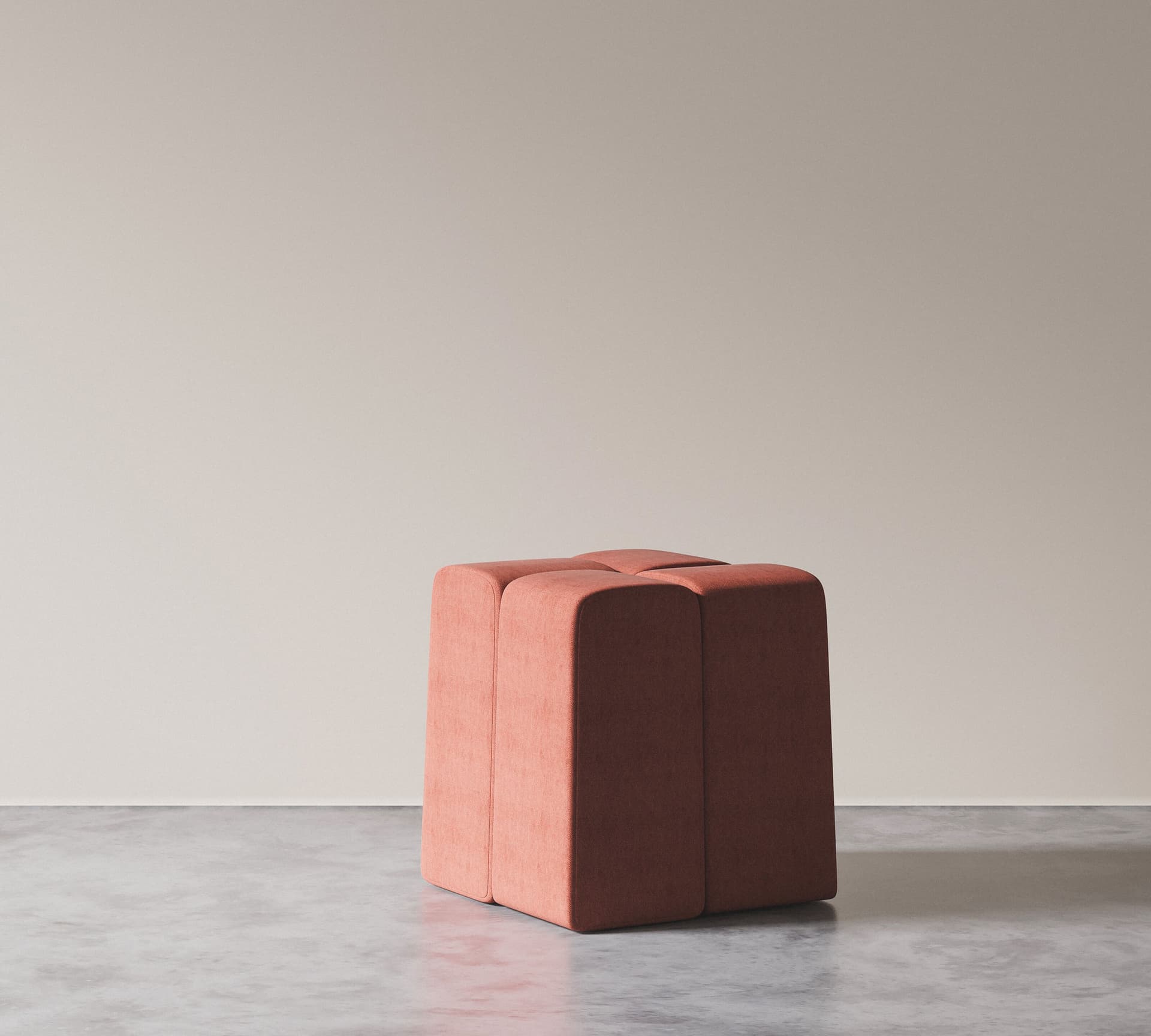 Hermhaus
FOR
Square fabric pouf — 3