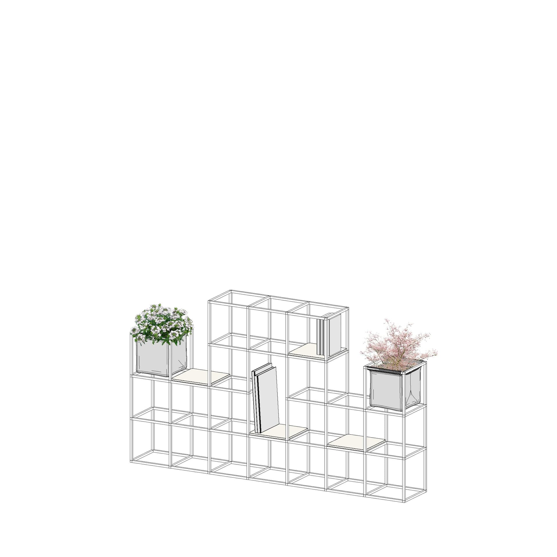 iPot
IPOT 5X5
Bookcase — 24