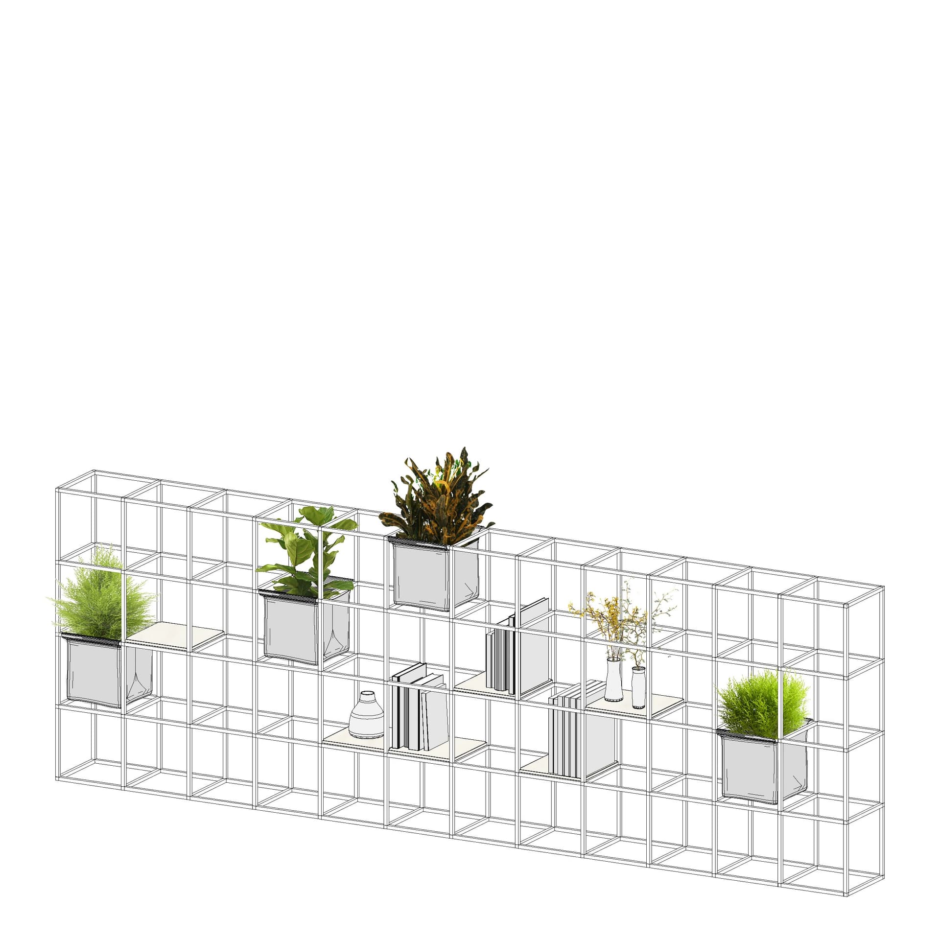 iPot
IPOT 7X7
Bookcase — 18