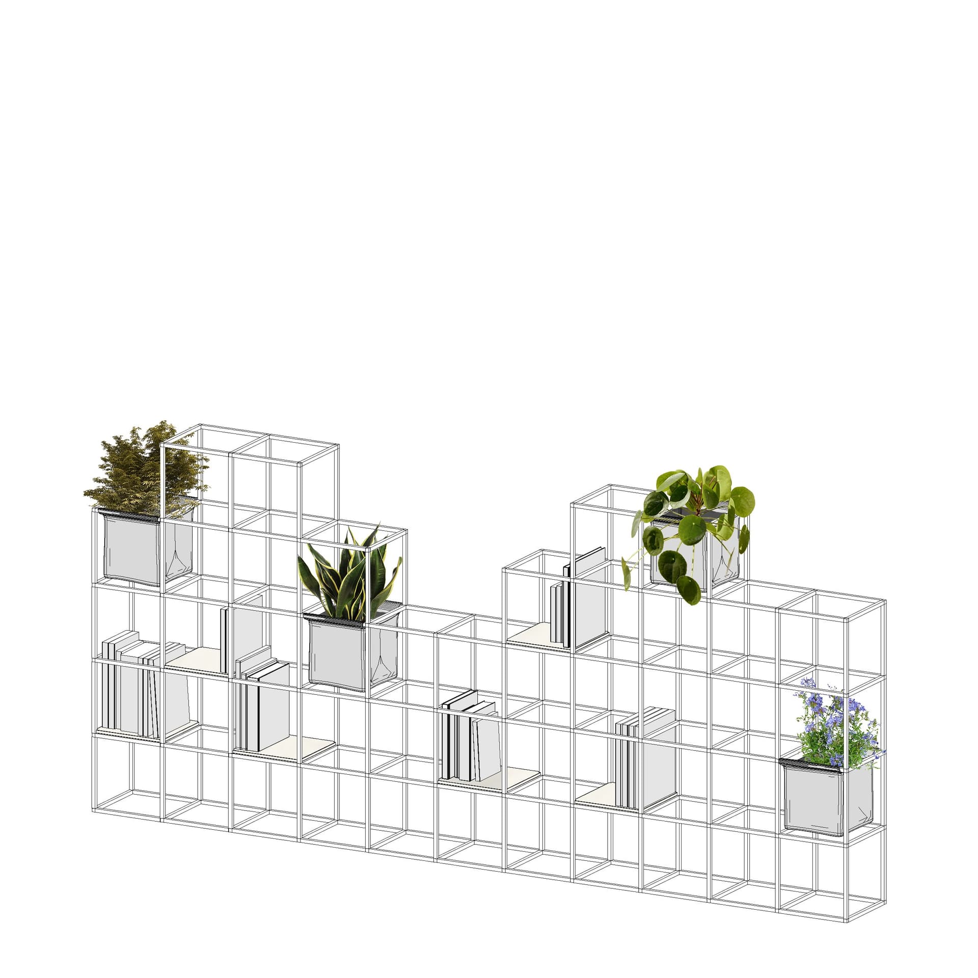 iPot
IPOT 7X7
Bookcase — 20