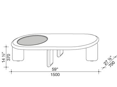 Lema
ORION
Oval coffee table — 8