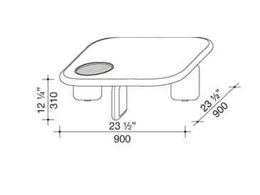 Lema
ORION
Square coffee table — 8
