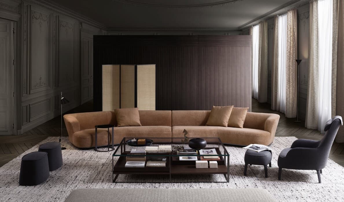 Maxalto
LILUM
Curved fabric sofa — 7