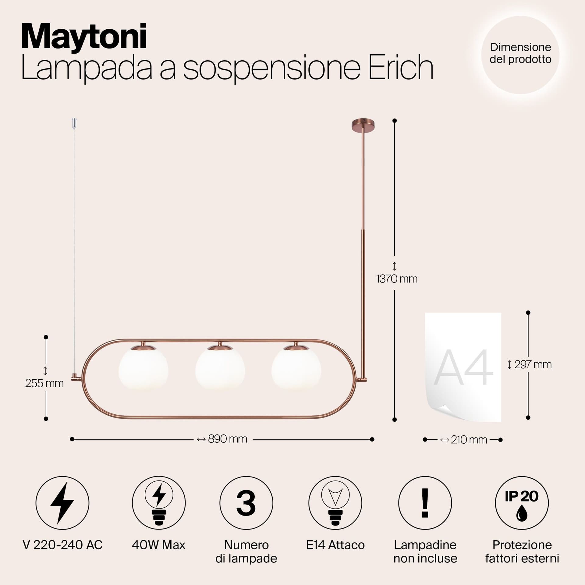 MAYTONI ERICH - Подвесная лампа LED — 7