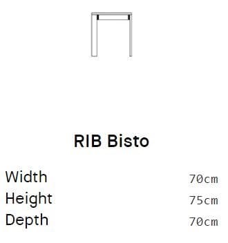Moca
RIB BISTRO
Contract table — 6