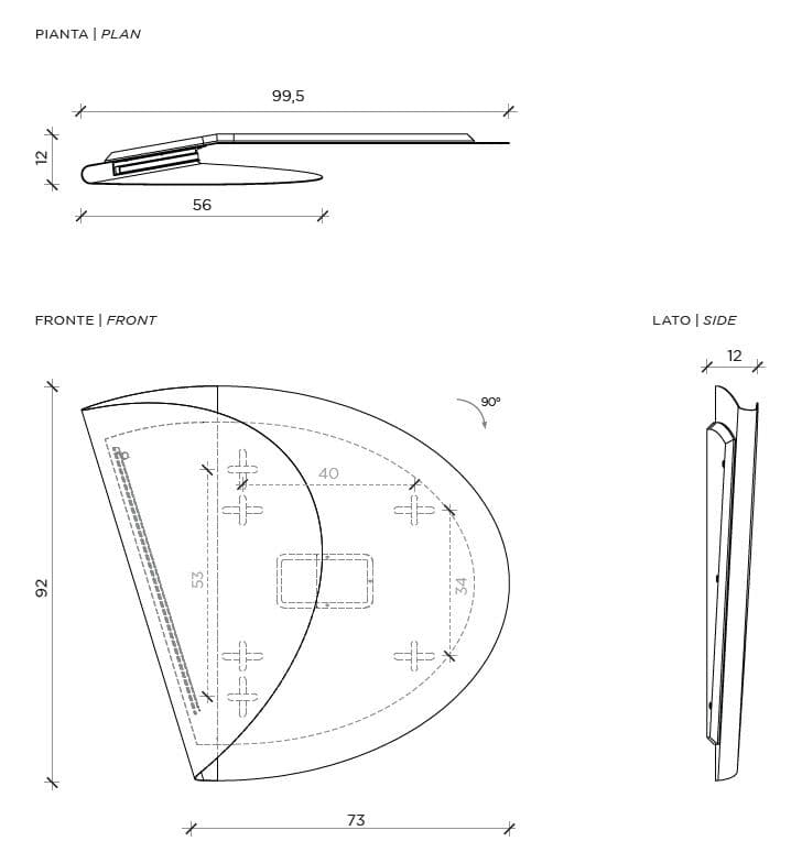 Mogg
PLIER
Metal wall oval lamp — 4
