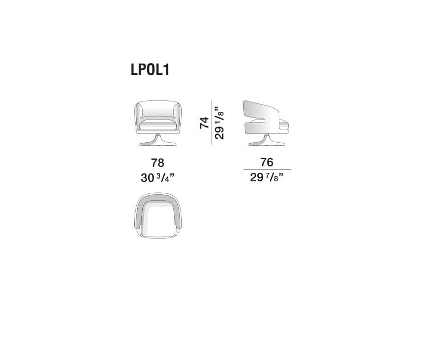 Molteni & C.
LINEA
Swivel armchair — 6