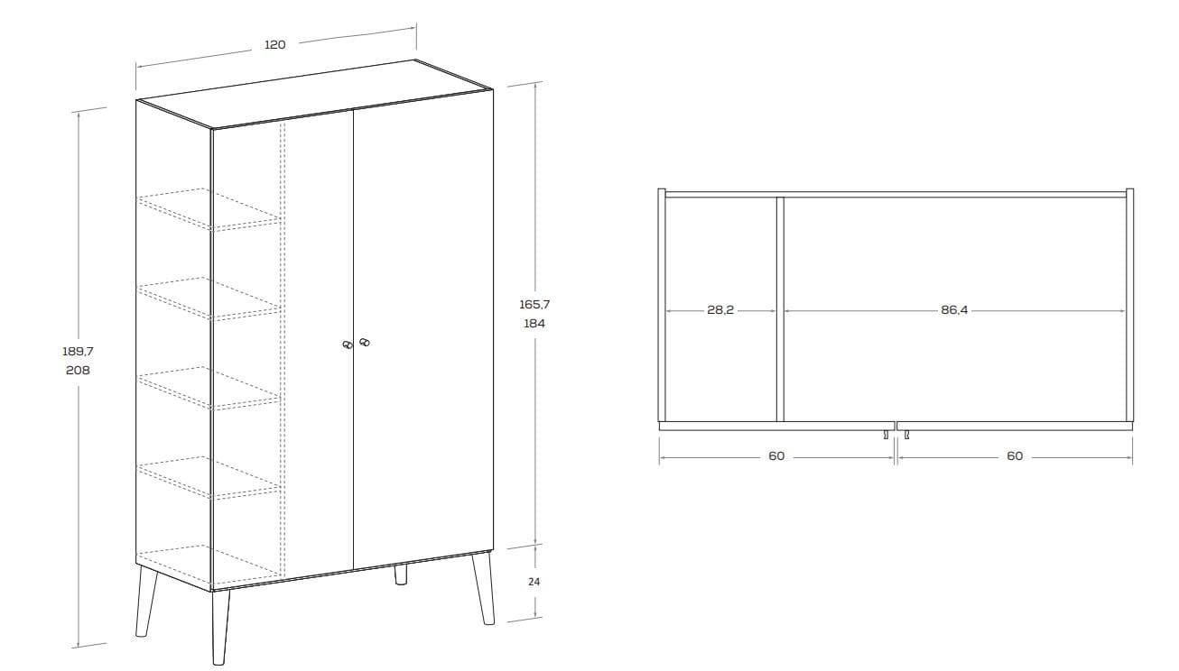 Nidi
WOODY
Freestanding wardrobe — 8