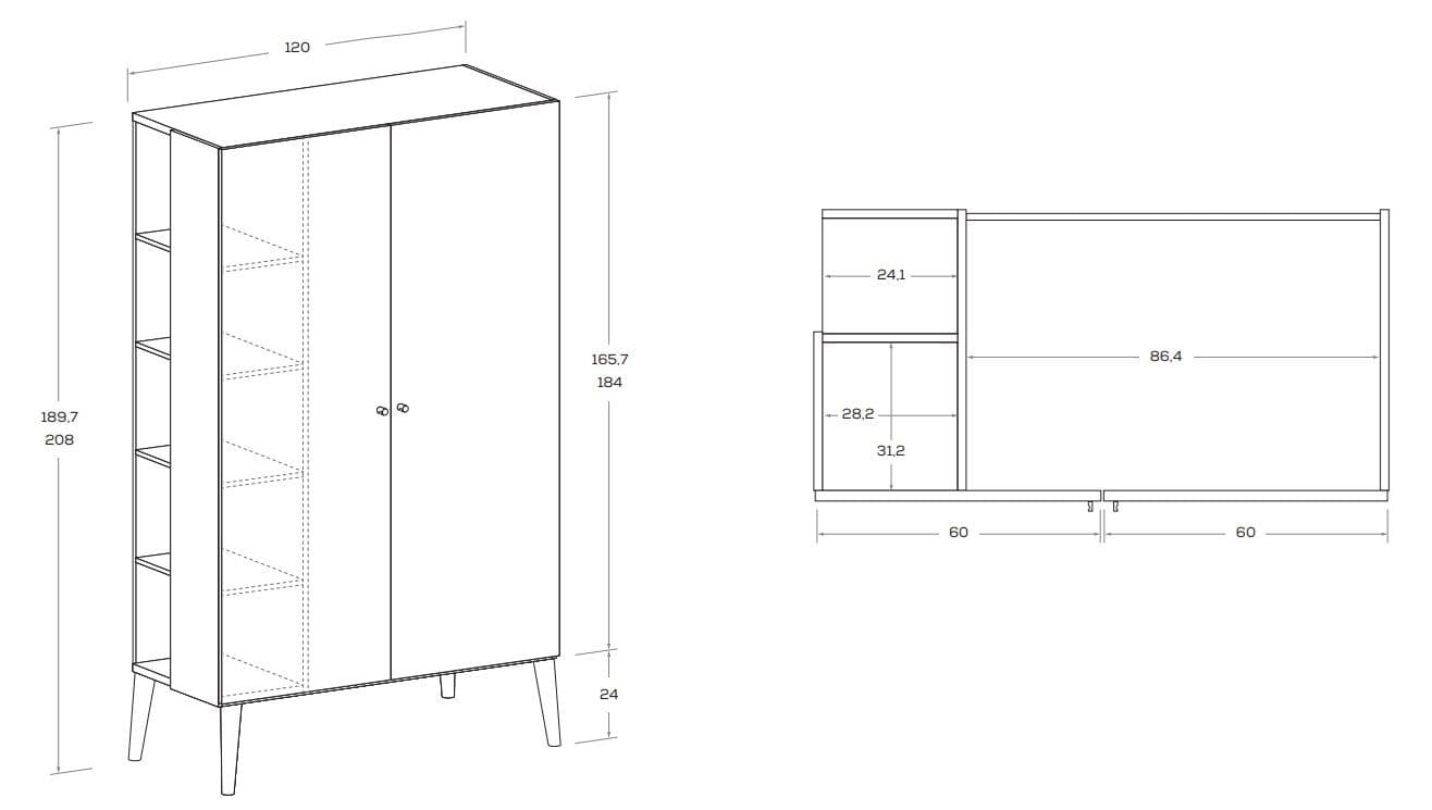 Nidi
WOODY
Freestanding wardrobe — 9
