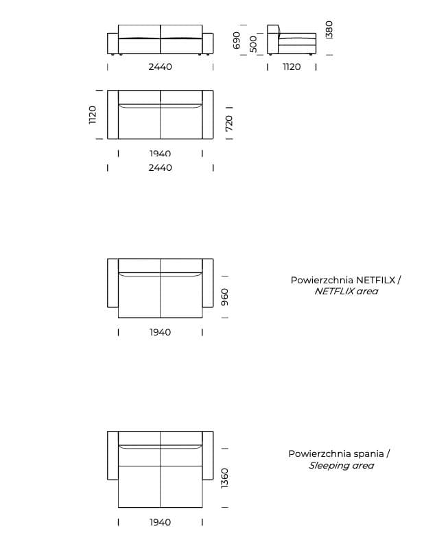 Nobonobo
UMO X
Fabric sofa bed — 6