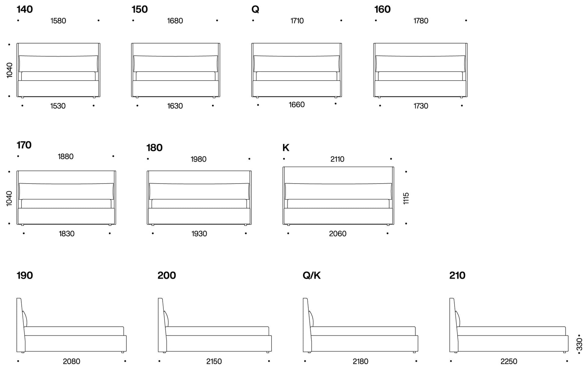 Noctis
EDDIE
Fabric double bed — 4