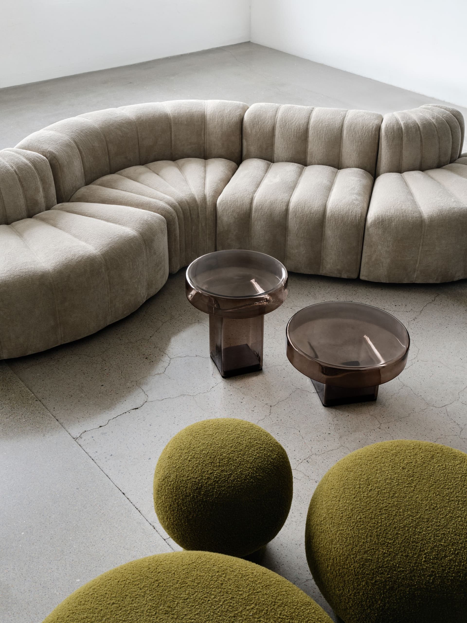 NORR11
LIÈGE
Round fabric pouf — 11