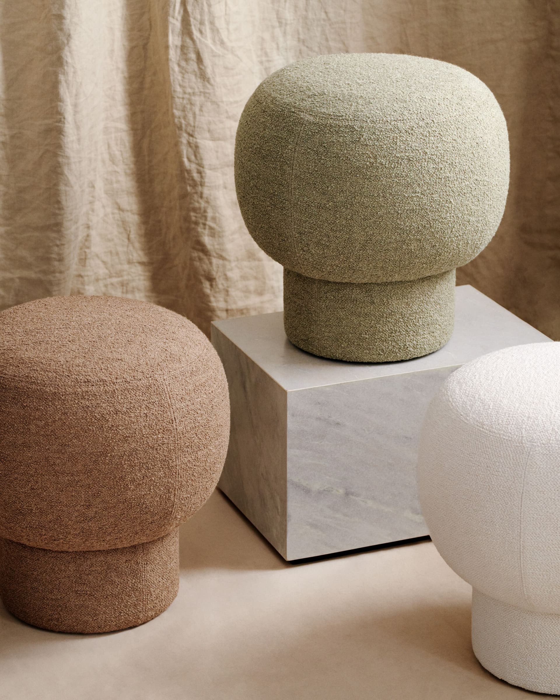 NORR11
LIÈGE
Round fabric pouf — 19