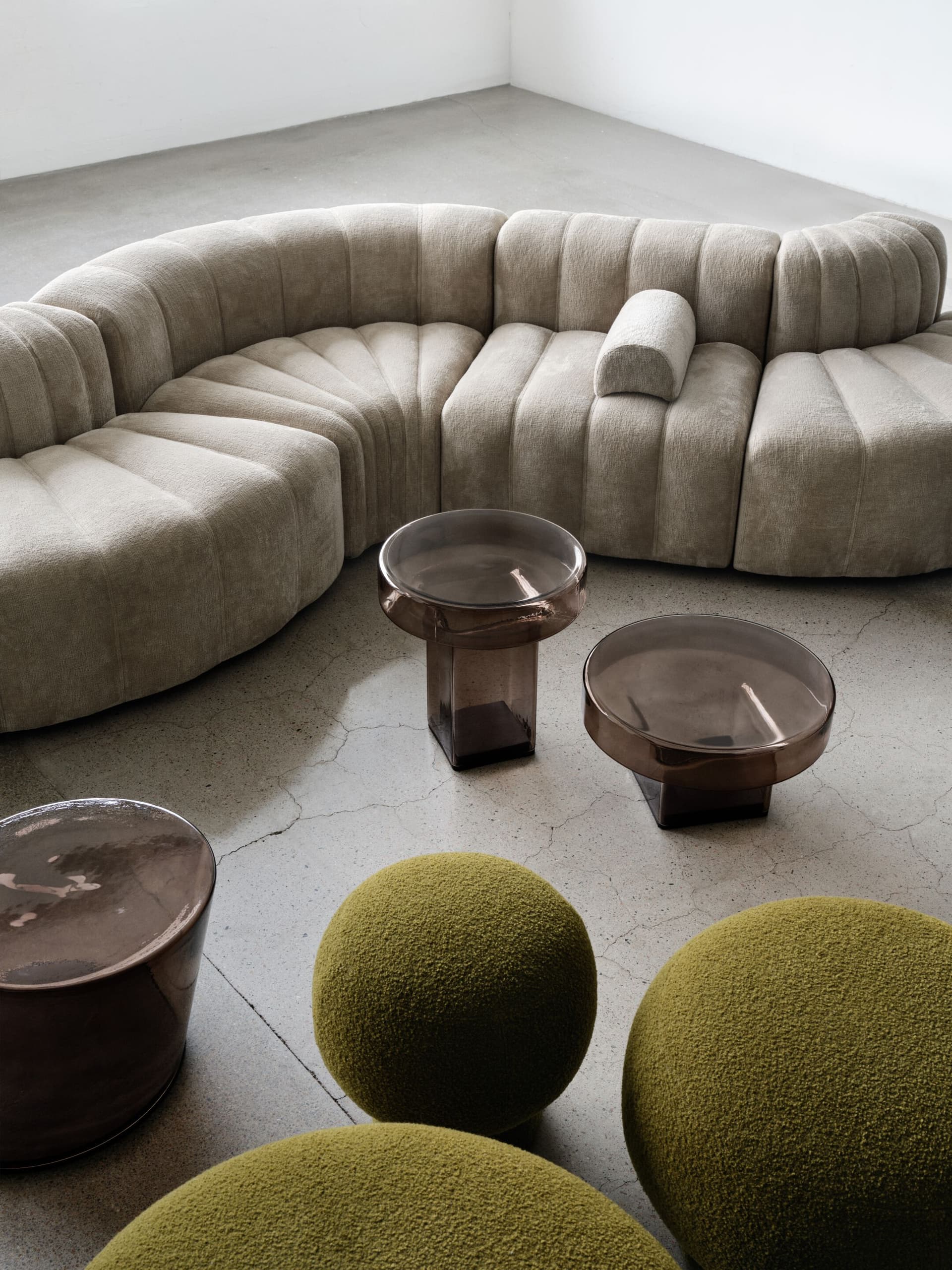 NORR11
LIÈGE
Round fabric pouf — 10
