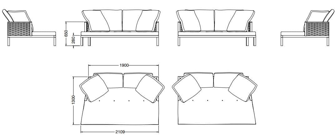 Porro
CURRY
Fabric sofa — 7