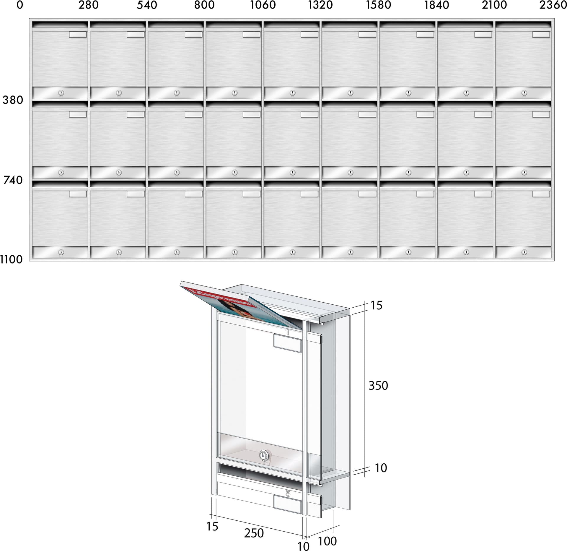 RAVASI LS/LSX - Почтовый ящик — 5