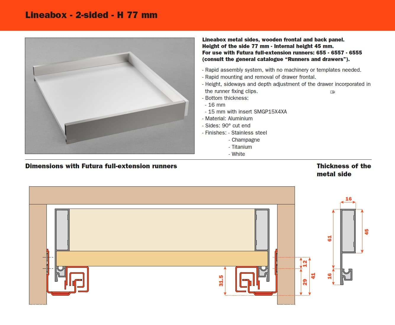 SALICE
LINEABOX
Drawer — 11